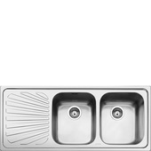 Smeg SP116S lavello Lavello montato su piano Rettangolare Stainless steel