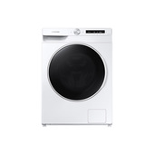 Samsung WD12T504DWW/S3 lavasciuga a caricamento frontale AI Control 12/8 kg Classe A/F 1400 giri/min, Porta nero/bianca + Panel bianco
