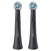 Oral-B Testine di Ricambio iO Series Ultimate Clean Black, testine rotonde di ricambio originali, con setole CrissCross per pulizia e rimozione della placca avanzate e in profondità, 2