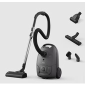 AEG AB51A3DG, ASPIRAPOLVERE CON SACCO, 650W, FILTRO HEPA, BOCCHETTA ALLFLOOR/2-IN-1/PER MOBILI, TUBO TELESCOPICO, GRIGIO SCURO