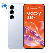 Samsung Galaxy S25+ Smartphone AI, Display 6.7'' QHD+ Dynamic AMOLED 2X, Fotocamera 50MP, RAM 12GB, 256GB, 4.900 mAh, Icyblue