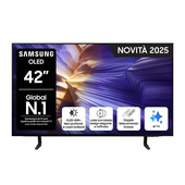 Samsung S90F OLED AI TV 42" QE42S90FAEXZT 4K, Processore NQ4 AI Gen3, 4K AI Upscaling Pro, Schermo antiriflesso, OLED HDR, Dolby Atmos & OTS Lite, Laser Slim Design, Vision AI Smart TV, 2025