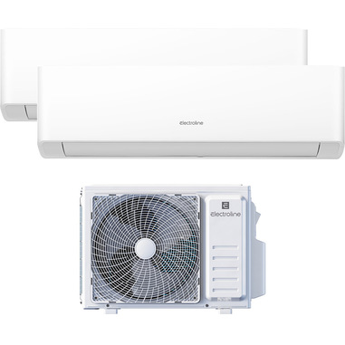 Electroline Dualsplit 9000+9000 Btu EDHE43D2 + IUD263HKAW + IUD263HKAW condizionatore fisso