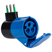 FANTON 78000-E adattatore per presa di corrente Tipo L (IT) Nero, Blu