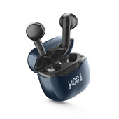 Cellularline Core Pro Auricolari Bluetooth con custodia di ricarica, display LED e funzione ENC