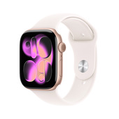 Apple Watch Series 11 GPS + Cellular 46mm Cassa Alluminio Oro Rosa con Band Rosa Fard - S/M