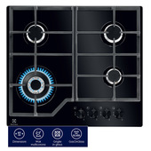 Electrolux Piano Gas Comandi Frontali 60 Cm EGM6343YAK