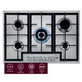 AEG Piano Gas Comandi Frontali 75 Cm HGB75400SM