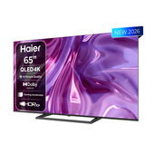 Haier Smart TV QLED 65" H65S80GUX, 4K, Google TV, AI Picture Quality, Gaming 120Hz DLG, HDR10+, Dolby Audio, HDMI 2.1 x4