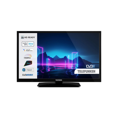 Telefunken TE24550B42V2E TV 61 cm (24") HD Smart TV Nero 220 cd/m²