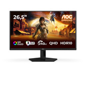 AOC G4 Q27G41ZDF Monitor PC 67,3 cm (26.5") 2560 x 1440 Pixel Quad HD QD-OLED Nero, Rosso