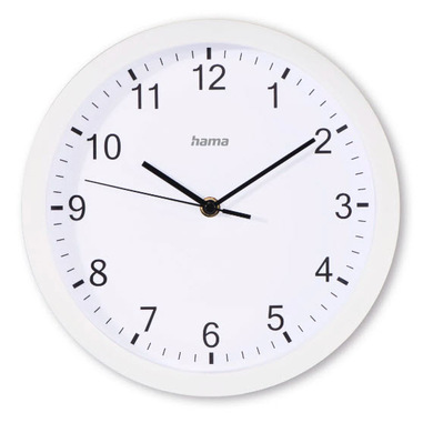 Hama Elba Orologio al quarzo Rotondo Bianco