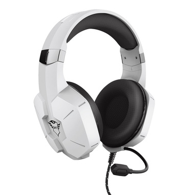 Trust GXT 323W Carus Auricolare Cablato A Padiglione Gaming Bianco