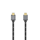 Hama Cavo HDMI Ultra HD 8K, High Speed with Ethernet, 1 metri, 120 MHz, connettori dorati, spine in metallo