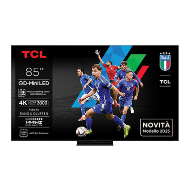 TCL Serie Smart TV QD-MiniLED 4K 85" 85C7K, 144Hz, audio B&O, Dolby Vision IQ & Atmos, Google TV