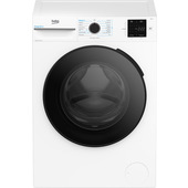 Beko b300 BMWUR8147EC: Lavatrice 8kg, classe A-10%, 1400giri, linea estetica NX, motore inverter, Display Touch, colore Bianco, oblò Nero, tecnologia EnergySpin™, funzione a vapore