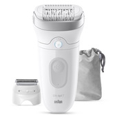 Braun Silk·épil 7 epilatore Bianco wet & dry c\test radente