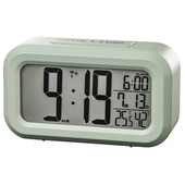 Hama Orologio sveglia da viaggio "RC-660", termometro, igrometro, verde