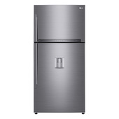 LG GTF916PZPED Frigorifero doppia porta maxi, Classe E, 592L, Wi-Fi, Dispenser acqua, Inox