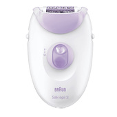 Braun Silk-épil 3 3170 20 pinzette Viola, Bianco
