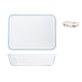 Pengo Pyrex Contenitore rettangolare Cook&Store 0,8 L con coperchio