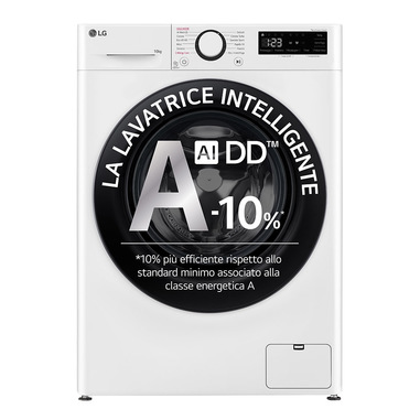LG F4R3010NSWB Lavatrice 10kg AI DD, Classe A-10%,...