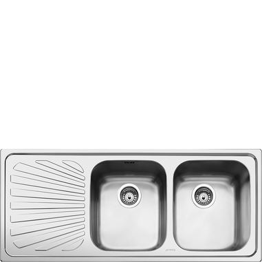 Smeg SP116S lavello Lavello montato su piano Rettangolare Stainless steel
