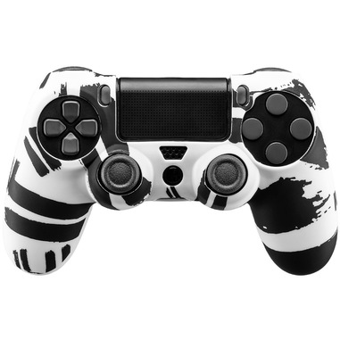 Qubick Controller Skin Nero Bianco (PS4)