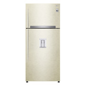 LG GTF744SEPED Frigorifero doppia porta, Classe E, 509L, Wi-Fi, Dispenser acqua, Sabbia