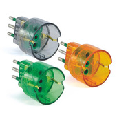 FME 87120-0065A adattatore per presa di corrente Tipo L (IT) Tipo F Verde, Grigio, Arancione