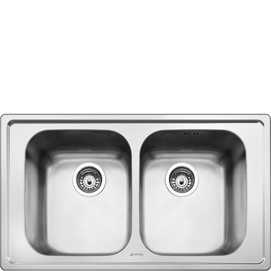 Smeg SP862 lavello Lavello montato su piano Rettangolare Stainless steel