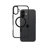 PanzerGlass CARE by ® Flagship Cover Trasparente Urban Combat con Bordo Nero & MagSafe iPhone 16 Plus