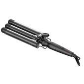 GA.MA Triferro Salon Curl Gama, ideale per realizzare ricci impeccabili su capelli lunghi e folti, 3 tubi da 25 mm, tubo extra-lungo da 170 mm, Tecnologia Silk Chrome, Riscaldamento veloce, Rivestimento Nano Silver, Temperatura regolabile da 130 a 210°C, Display LED, Cavo Lungo 3 metri, Funzione Auto Spegnimento dopo 60 minuti