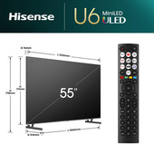 Hisense Smart TV Mini-LED 55" 4K 55U6NQ