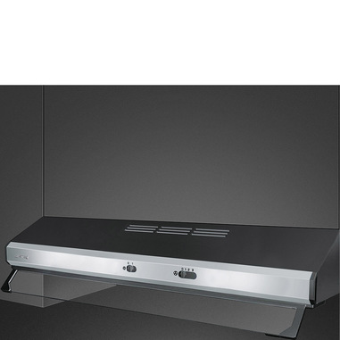 Smeg KSEC91XE3 cappa aspirante Incassato Nero, Acciaio inox 305 m³/h