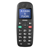 Brondi Amico di Casa 4,5 cm (1.77") 75 g Nero Telefono cellulare basico