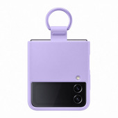 Samsung Silicone Cover with Ring per Galaxy Z Flip4, Lavanda