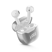 Cellularline Core Pro Auricolari Bluetooth con custodia di ricarica, display LED e funzione ENC