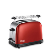 Russell Hobbs 23330-56 tostapane 2 fetta/e Nero, Rosso, Acciaio inossidabile