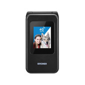 Brondi 10281080 cellulare 7,11 cm (2.8") Nero, Metallico Telefono cellulare basico