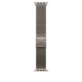 Apple Loop in maglia milanese in titanio naturale (49 mm) - Medium