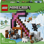 LEGO Minecraft 21277 La Miniera delle Piccozze, Giocattolo interattivo con 3 Personaggi, Regalo da Collezione per Bambini 8+