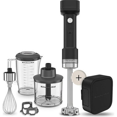 KitchenAid Frullatore a Immersione Senza Fili con Accessori e Batteria Rimovibile 12V