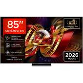 TCL C8L TV 85C8L SQD Mini LED da 85", 4K HDR, 6000 nit, 3.200 zone di dimming, Google TV, 144Hz, Dolby Vision & Atmos, Audio Bang & Olufsen