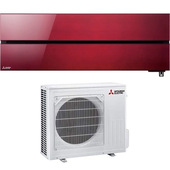 Mitsubishi Electric MITKITMSZLN50VGR1 condizionatore fisso Climatizzatore Monosplit system Rosso, Bianco 18000 BTU