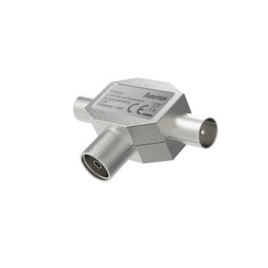 Hama Distributore antenna 1 F/2 M, corpo in metallo