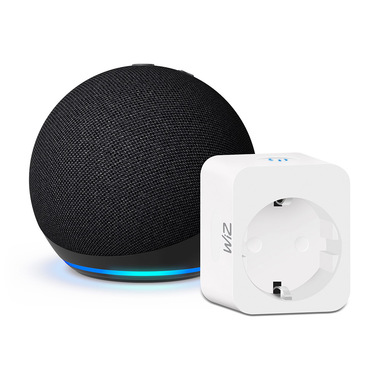 Amazon Echo Dot (5ª generazione, modello 2022) | Altoparlante intelligente con integrazione Alexa | Antracite Smart Plug Wiz