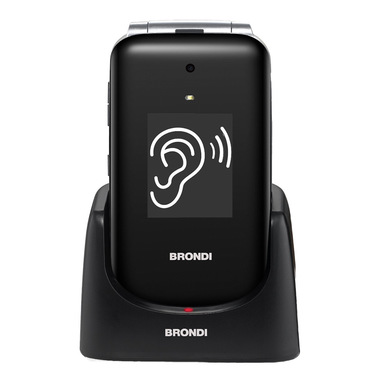 Brondi Amico Supervoice 7,11 cm (2.8") Nero Telefono per anziani
