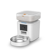 Daewoo D-QQ039-2L distributore di cibo e acqua per cani e gatti Acrilonitrile butadiene stirene (ABS), Acciaio inox Bianco Universale Alimentatore automatico per animali domestici