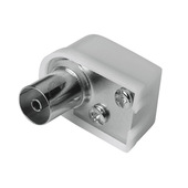 Hama Spina antenna angolare F, 6 mm, 75 Ohms, avvitabile